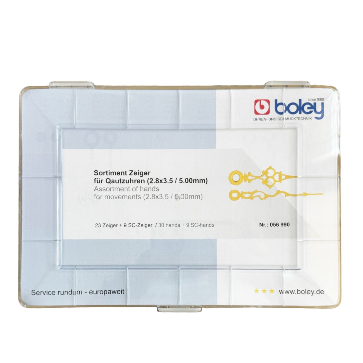 Set of 23 pairs of hands for quartz clocks UTS 838, UTS 817 - Image 2