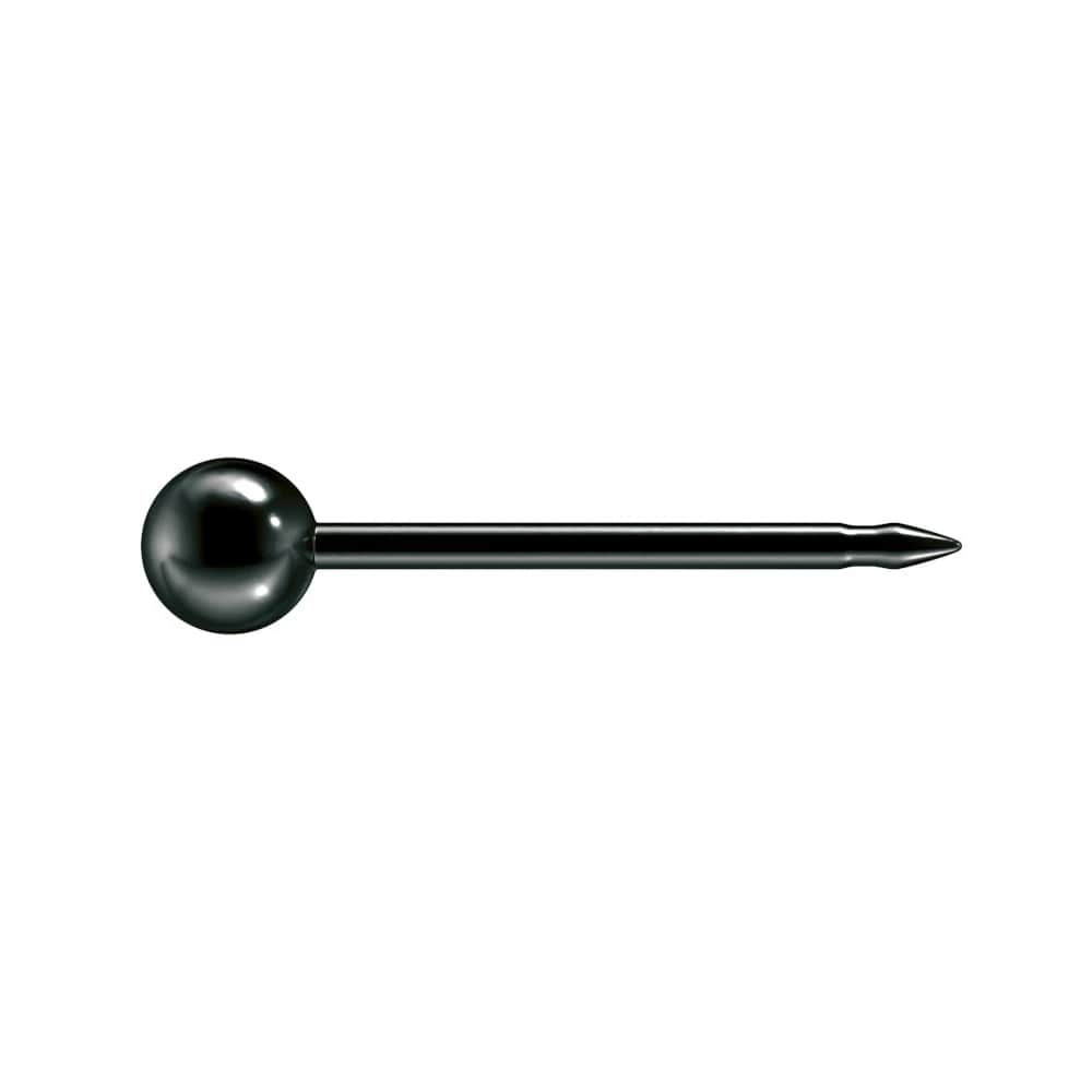 Studex black ball earrings, 4mm, 7517-0300 - Image 2