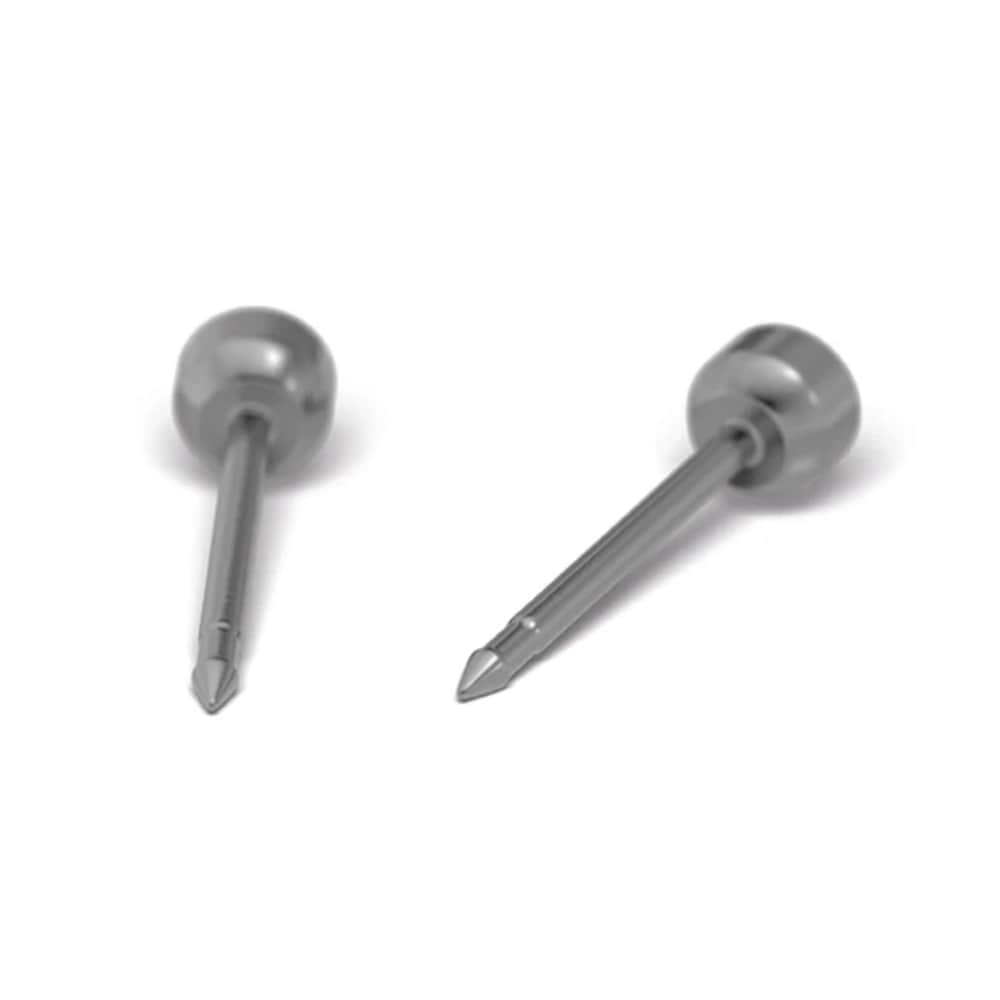 Studex Titanium Earrings with April Crystal Stone, 3mm, 7513-0204 - Image 2