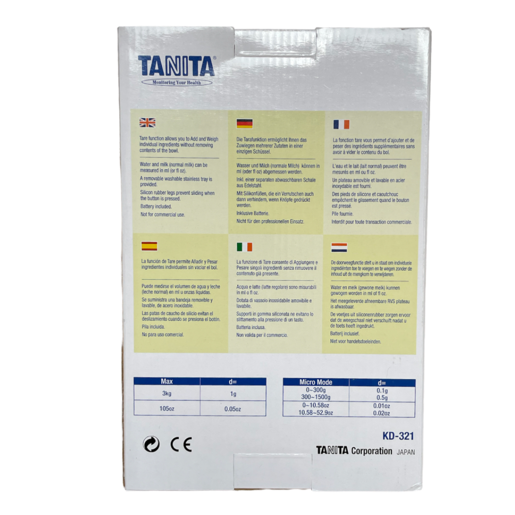 Tanita KD-321 digital scale up to 3000 grams (105oz) - Image 3