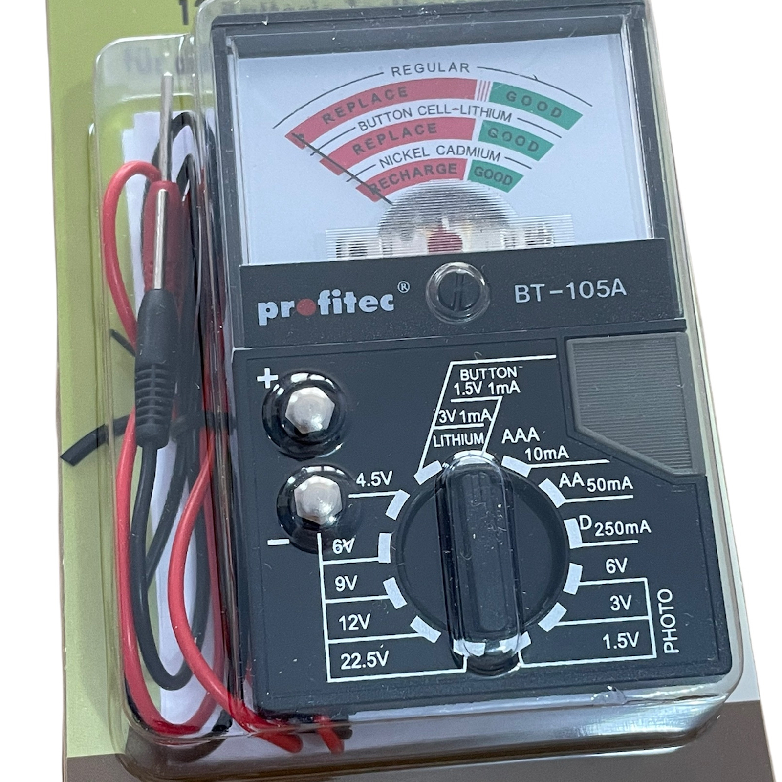Universal Profitec analog battery tester BT-105A - Image 2