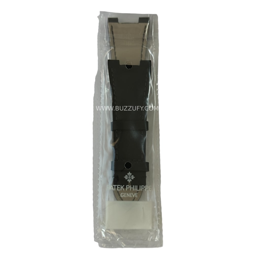 New Black Leather Strap for Patek Philippe Watches (25 x 12 mm) - Image 2