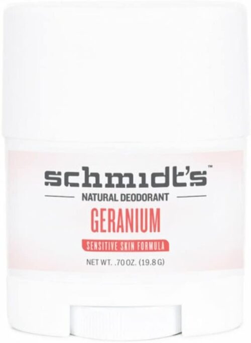 Schmidt’s Deodorant Geranium Flower stick travel size 19.8g  0.7 oz