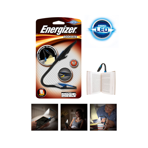 Energizer Flexible Booklite Clip Book Lamp LED Flashlight Compact Design