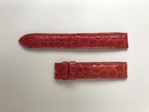 New Blvgari red leather strap for lady watches 14mm
