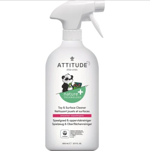 ATTITUDE Baby Leaves Toy and Surface Cleaner, Unscented