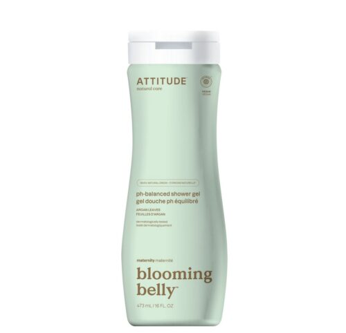 Attitude Blooming Belly Pregnancy Shower Gel – Argan Leaves