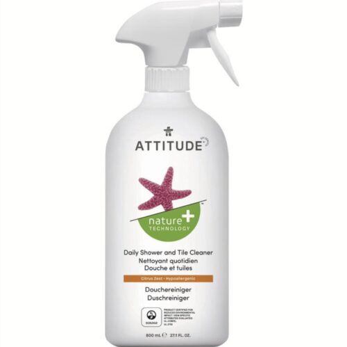 Daily Shower and Tile Cleaner, Citrus Zest, ATTITUDE