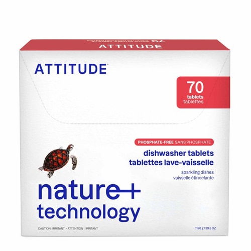 ATTITUDE Dishwasher Tablets, 70 pcs