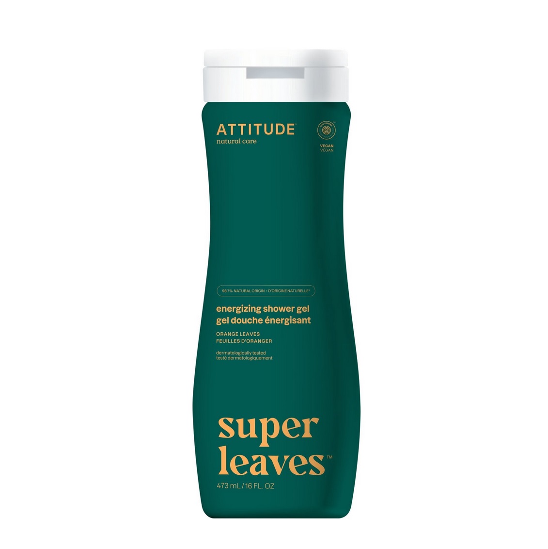 ATTITUDE Super Leaves Energizing Shower Gel, Orange Leaves