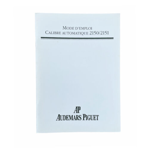 Audemars Piguet automatic 2150, 2151 instructions for use booklet