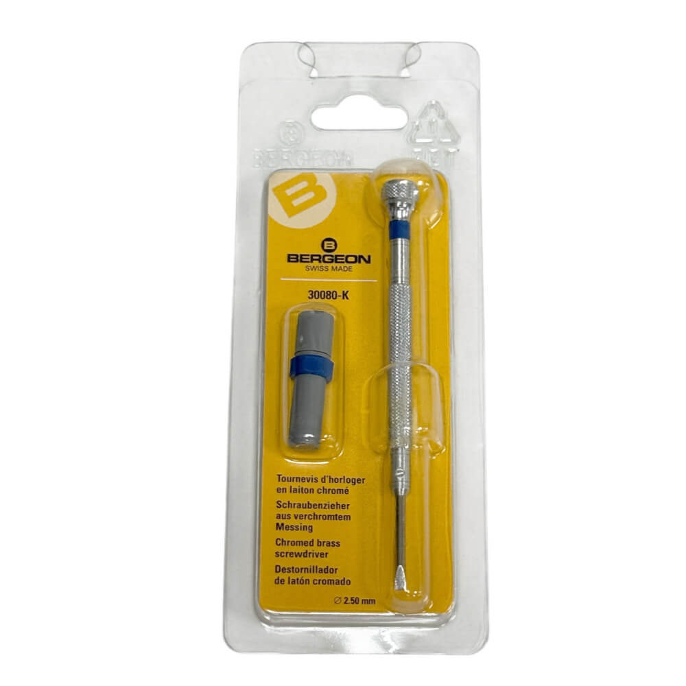 Bergeon 30080-K Watchmaker Screwdrivers with Spare Blades 2.50mm - Image 2
