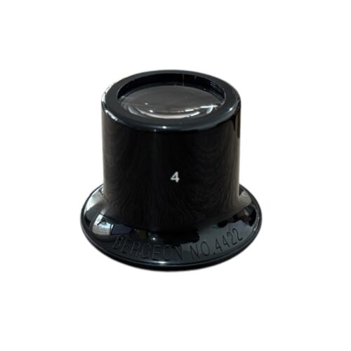 Bergeon 4422-4 watchmaker's loupe, plastic housing, inner screw ring, 2.5 magnification