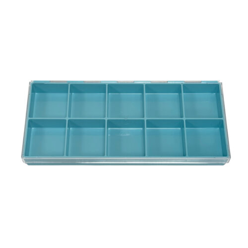 Bergeon 5237-1345 Transparent Plastic Box for Watch Parts – 10 Divisions