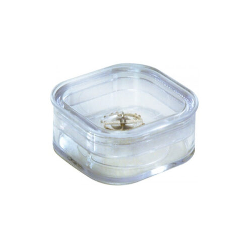 Bergeon 6799-1 elastic membrane box for watch parts 39 x 39 x 17.8mm