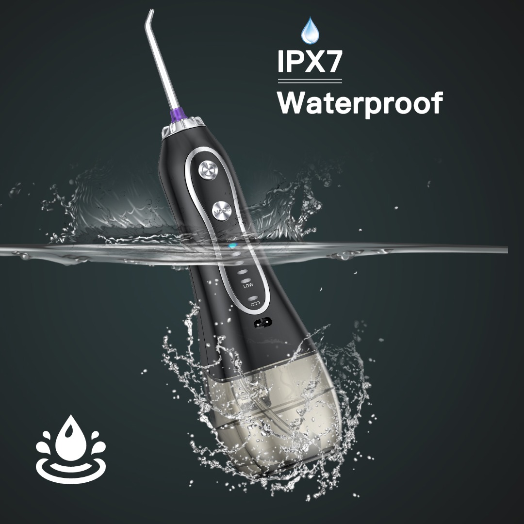 BESTOPE Electric Water Flosser, Black - Image 7