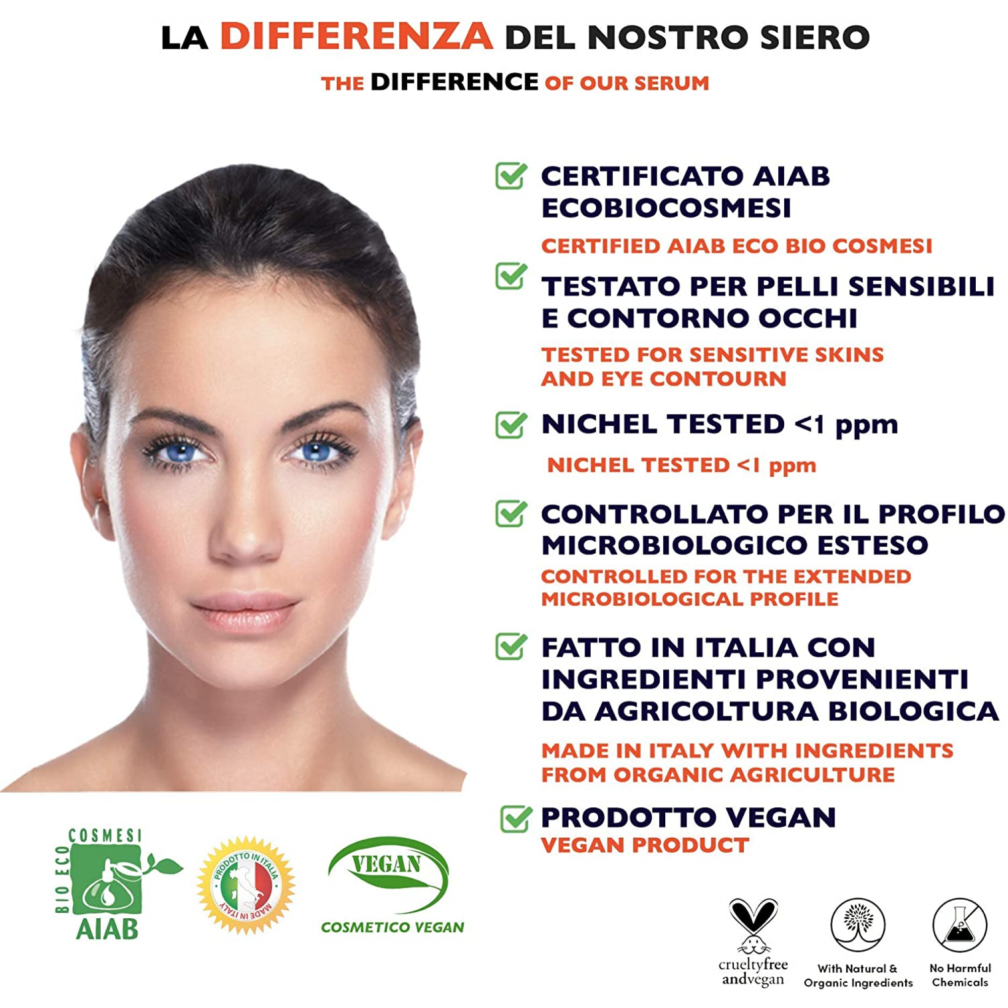 Organic Vitamin C Serum & Hyaluronic Acid for Face, Neck and Eye contour 60 ml. Florence Organics - Image 4