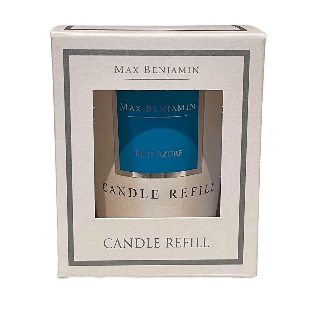 Blue Azure Luxury Natural Candle Refill – Max Benjamin - Image 3