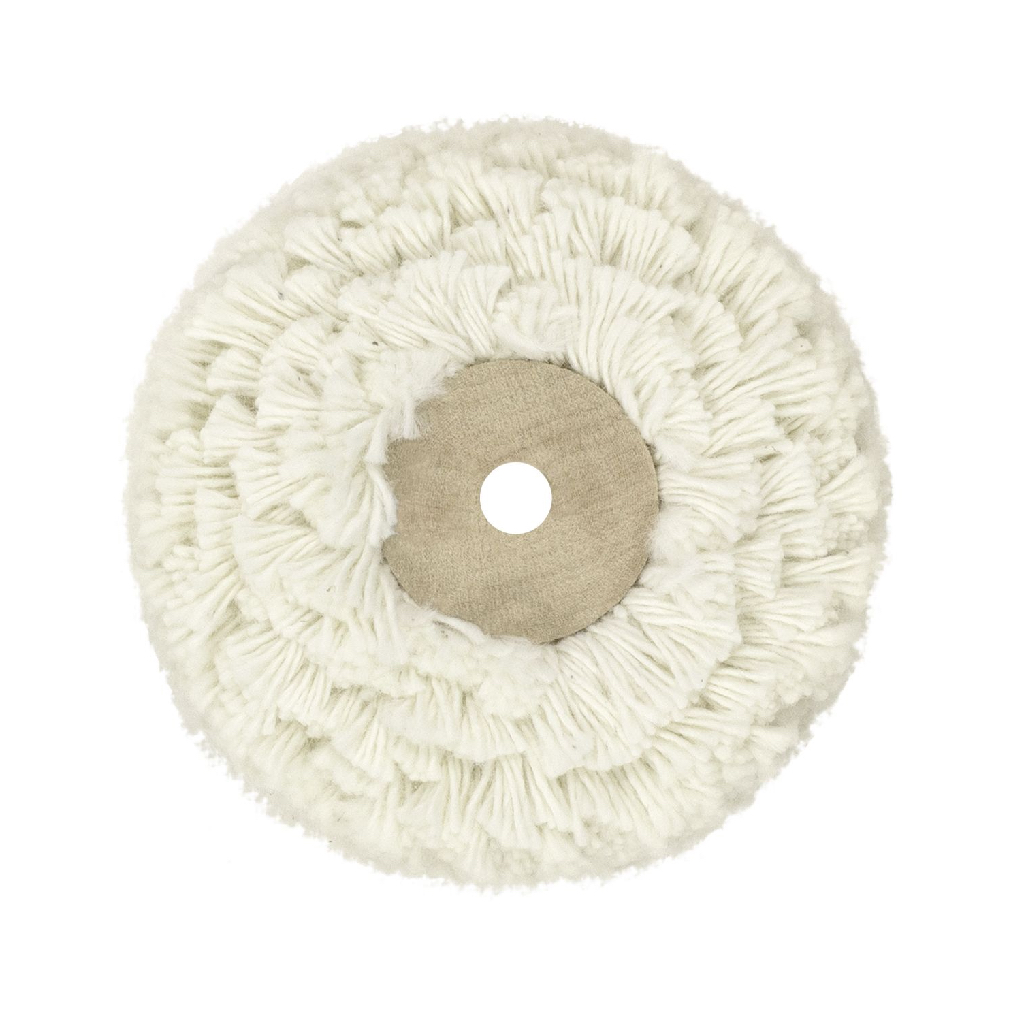Cotton polishing wheel with wooden centre 80 x 40 mm