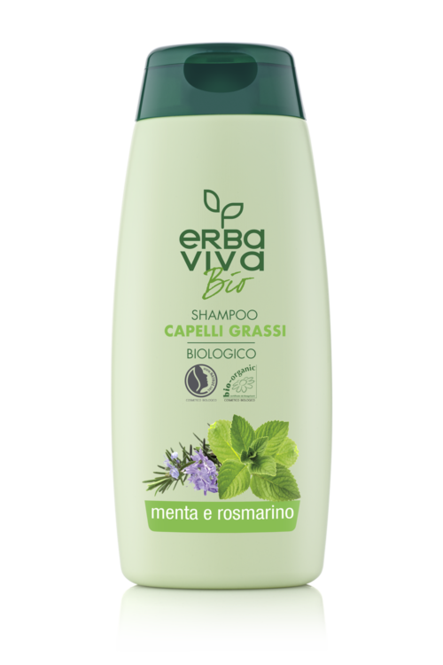 Erba Viva Bio Shampoo for Oily Hair with Mint and Rosemary