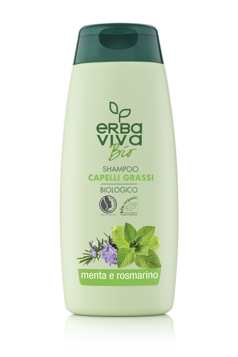 Erba Viva Bio Shampoo for Oily Hair with Mint and Rosemary