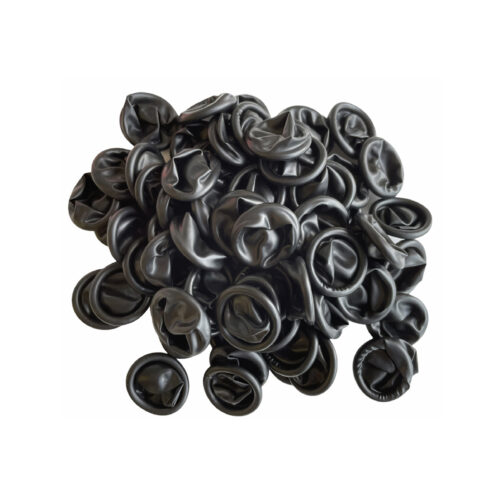 ESD Anti-static black latex rubber finger cots for watchmakers size S 100 pcs