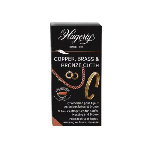 Hagerty Copper, Brass & Bronze Cloth: Polishing Cloth for Copper, Brass and Bronze Jewellery, Hagerty