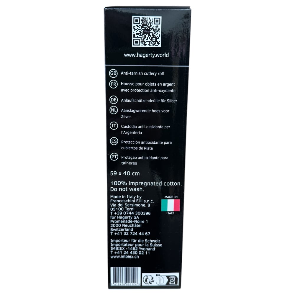 Hagerty Silver Guard Cutlery Rolls A119004, cutlery roll for 12 silver fruit or dessert spoons - Image 3