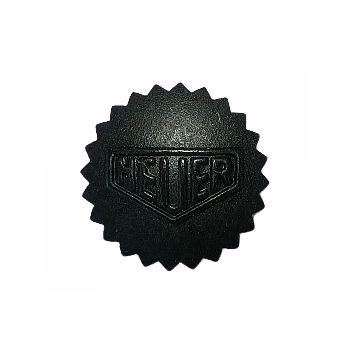 Heuer Autavia Bamford watch black crown