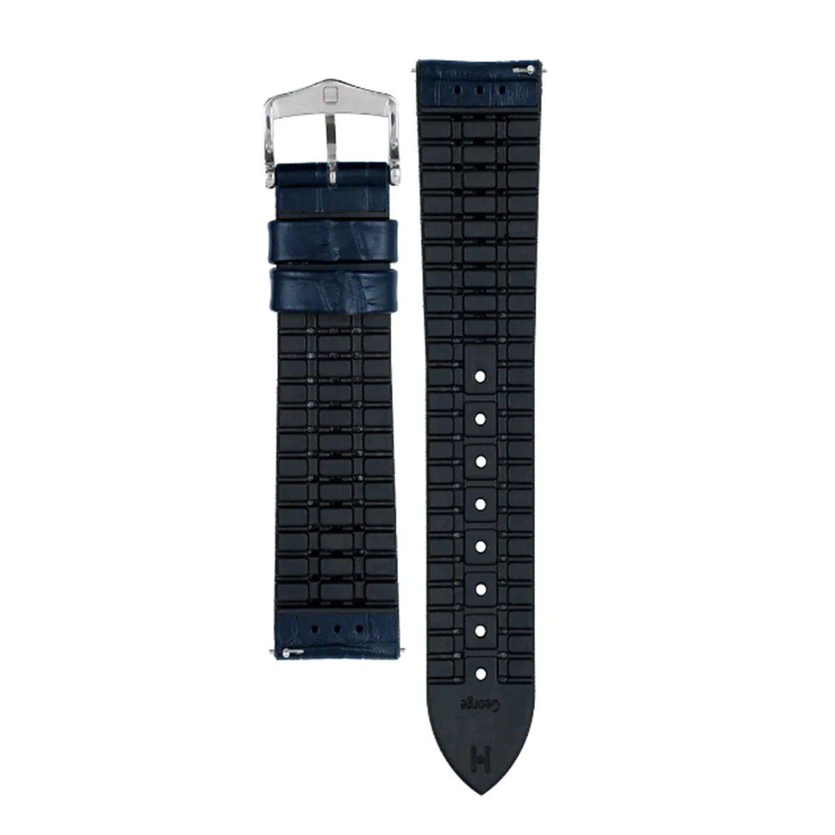 Hirsch George L blue calf leather watch strap 22 mm 0925128080-2-22 - Image 2