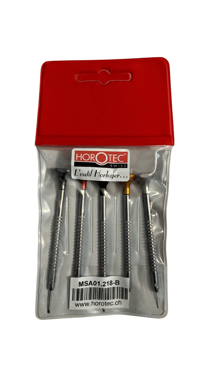 Horotec MSA 01.218-B assortment of 5 watchmaker screwdrivers 0.60 to 1.40 mm - Image 3