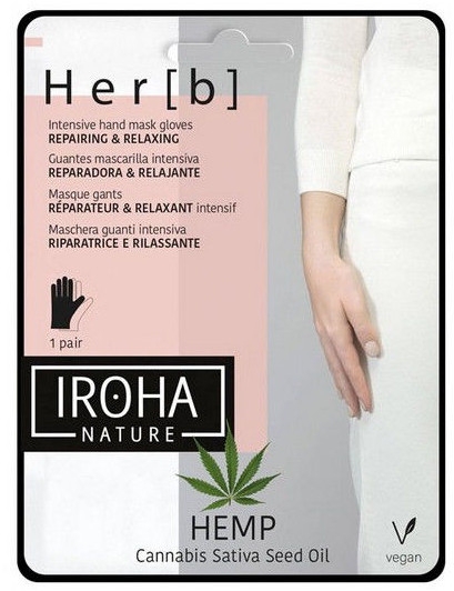 IROHA Repairing & Relaxing Gloves Mask - Hemp