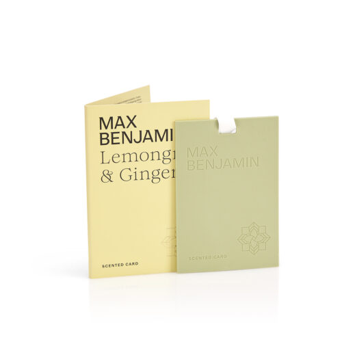 Max Benjamin Lemongrass and Ginger scented card