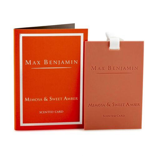 Mimosa & Sweet Amber Luxury Scented Card Max Benjamin