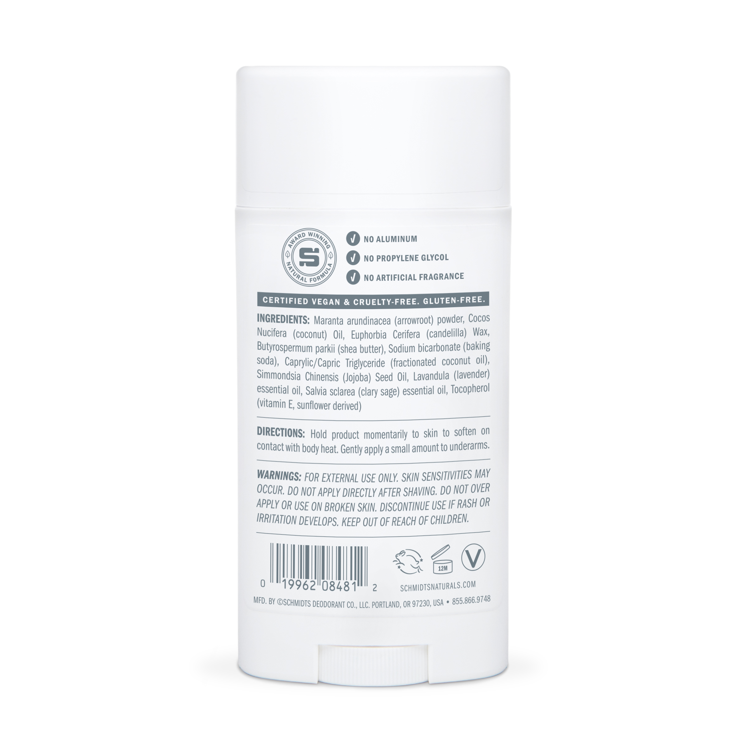 Schmidt's Naturals Lavender Sage Deodorant Stick - Image 2