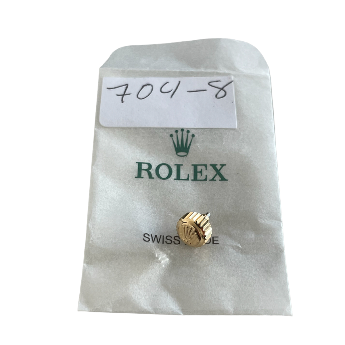New Rolex Daytona 116503, 116523, Submariner, GMT 116713, 116718 18k gold crown 7 mm part 24-704-8 - Image 3