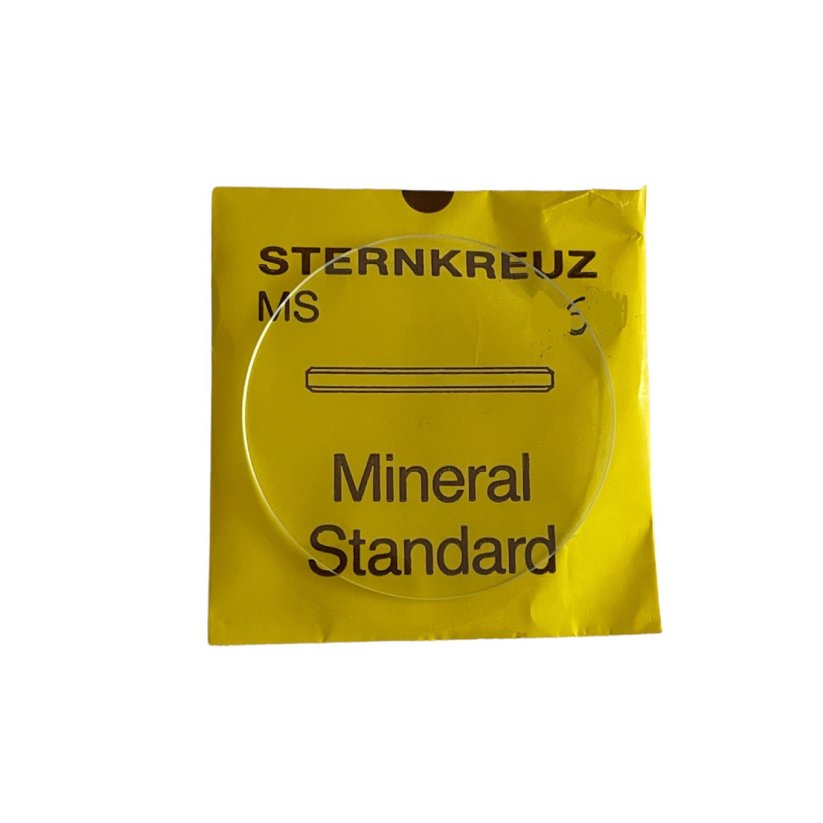 New Sternkreuz MS watch flat mineral glass 22.3 mm x 1.0 mm