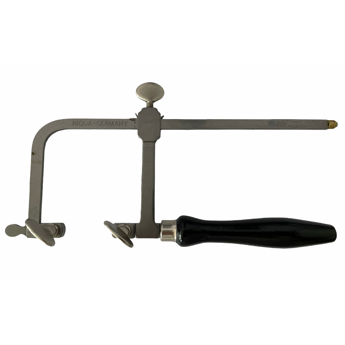 Niqua fretsaw frame hardened tension-screws 100-160 mm bow depth 80mm