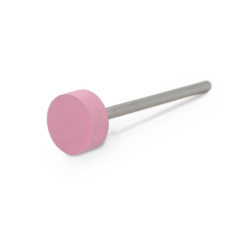 Polisher Universal pink silicon carbide wheel, Ø 11 x 4 mm, soft, grain very fine, HP-shank