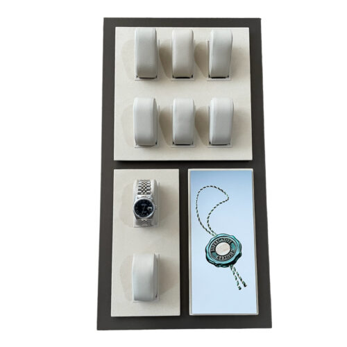 Presentation tray on Rolex for 8 watches for store display
