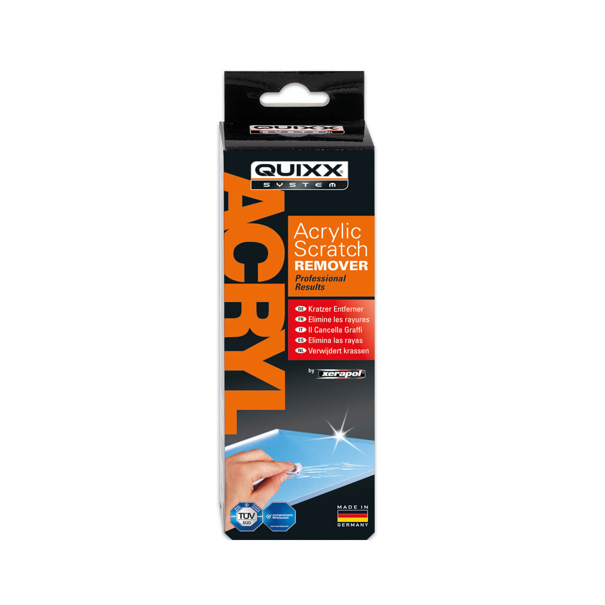 QUIXX Acrylic Scratch Remover, Scratch & Scuff Remover for Acrylic & Plexiglass Surfaces on Cars, Motorcycles, Boats, Caravans & Household Items, ref. 10003, Made in Germany, - Image 16