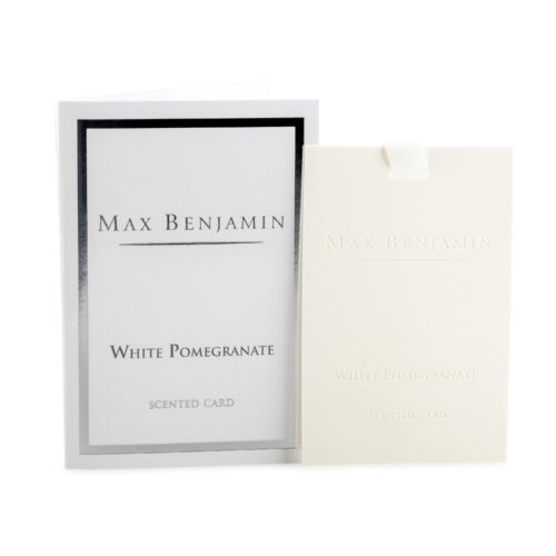 White Pomegranate Luxury Scented Card Max Benjamin