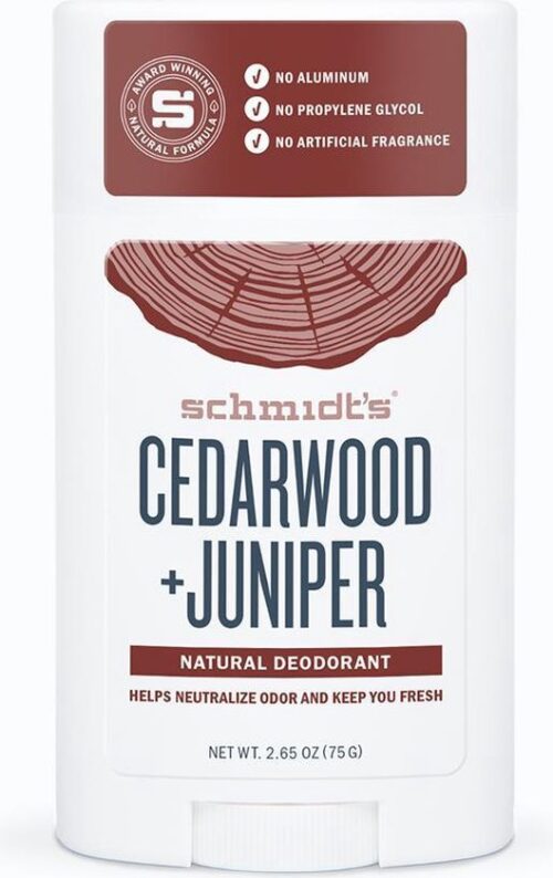 Schmidt's Cedarwood + Juniper Natural Deodorant Stick 75g