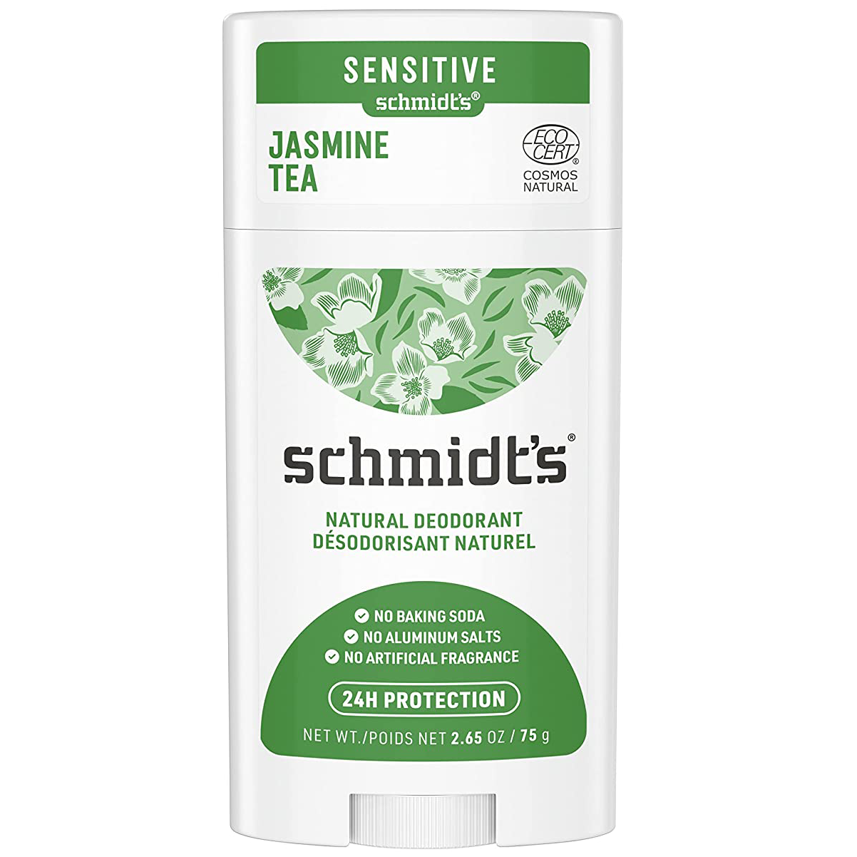 Schmidt's Naturals Sensitive Skin Deodorant Stick - Jasmine Tea