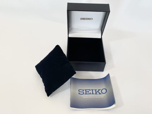 Seiko watch box with guarantee instructions