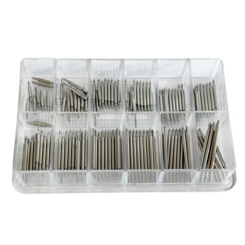 Set of 120 spring bars, double flanged inox 1.30mm H22