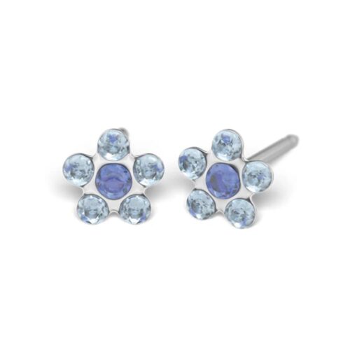 Studex steel Light Sapphire Sep Earrings, 5mm 7512-6399