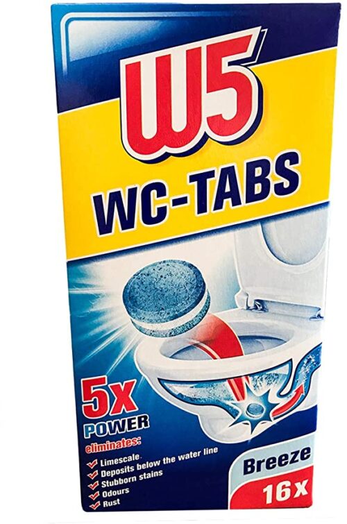 W5 WC Tabs Breeze 16x in Box Toilet Cleaner