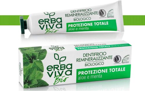 Erba Viva Bio Organic Toothpaste with Aloe Vera and Mint 75 ml