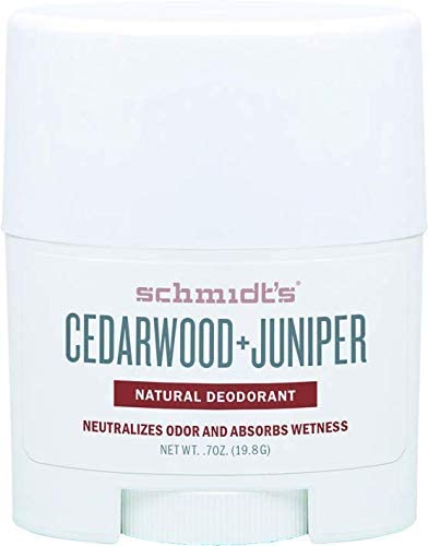 Schmidt’s Deodorant: Cedarwood + Juniper stick travel size 19gr